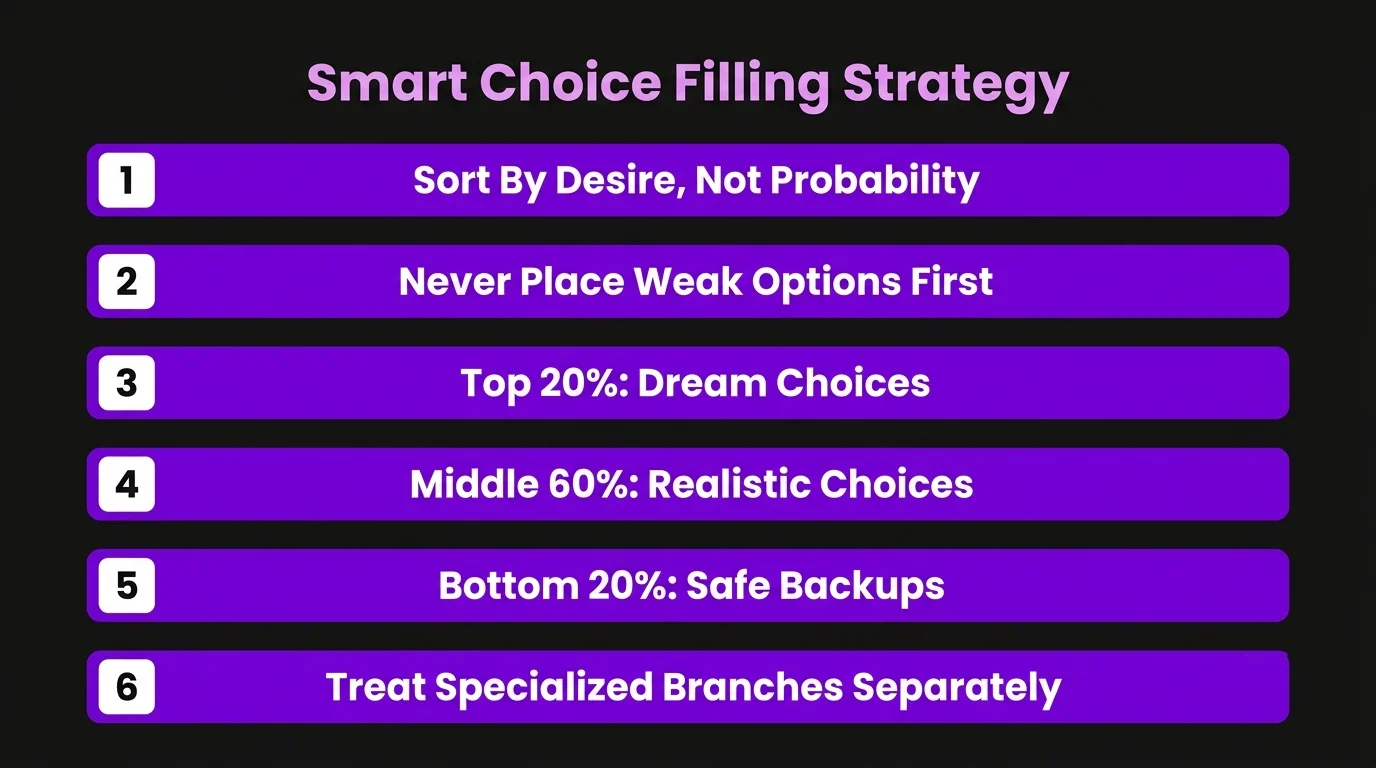 Smart Choice Filling Strategy for a Better COMEDK UGET seat allotment