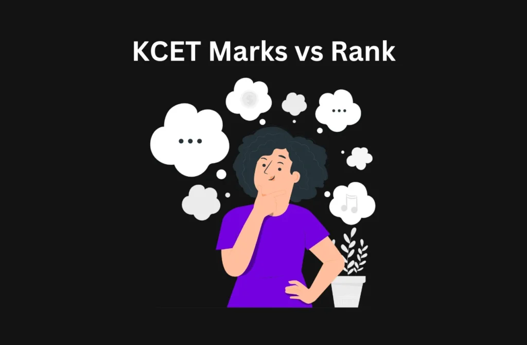KCET marks vs rank