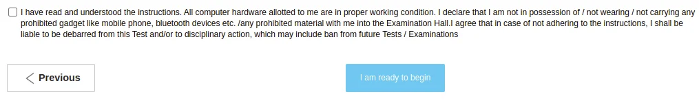 Accept the terms and conditions and click on the start button