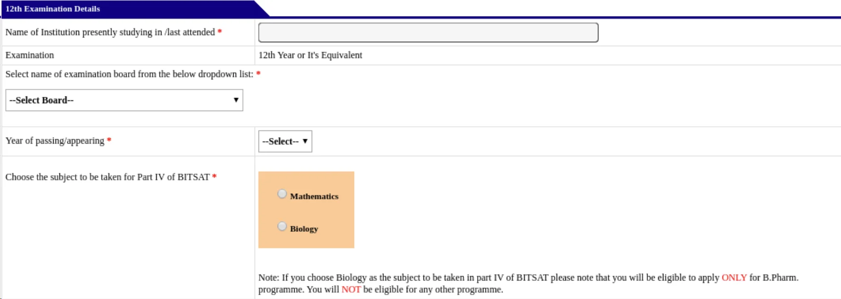 BITSAT 2026 Application Procedure