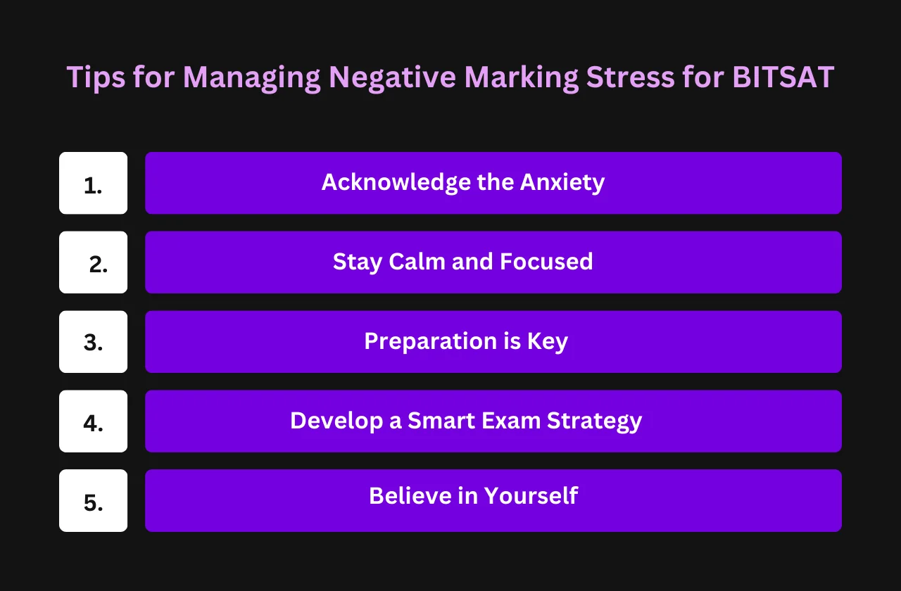 Tips for Managing Negative Marking Stress for BITSAT