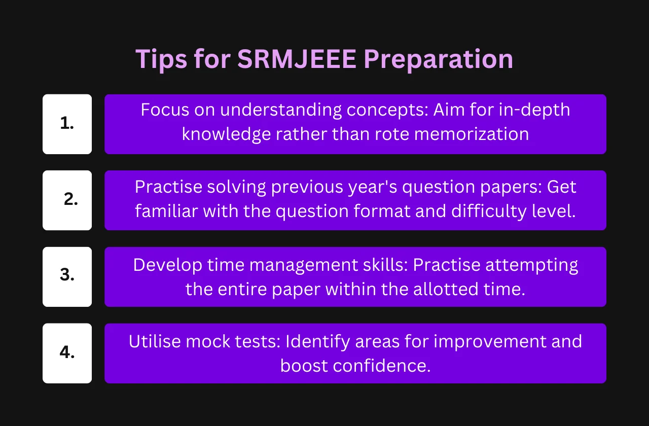 Tips for SRMJEEE Preparation