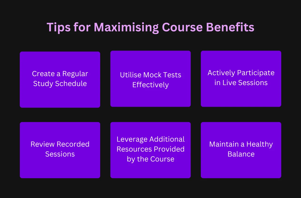 Tips for Maximising Course Benefits