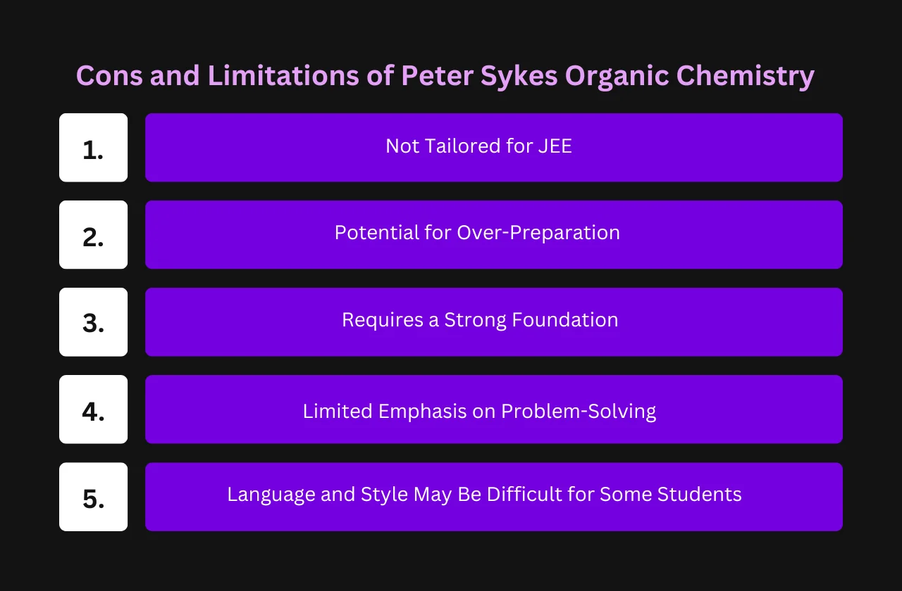 Cons and Limitations of Peter Sykes Organic Chemistry