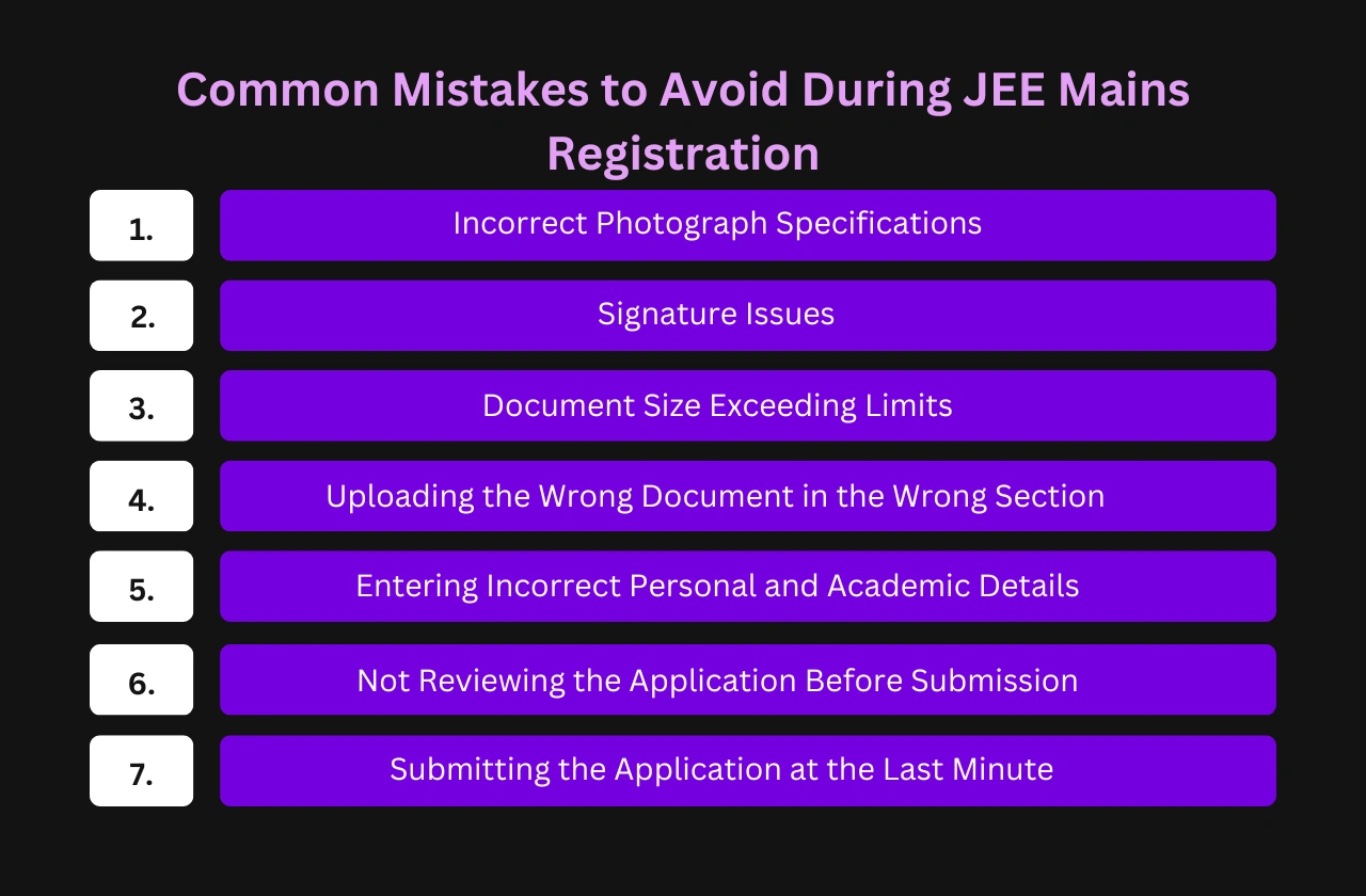 Common Mistakes Avoid During JEE mains Registration