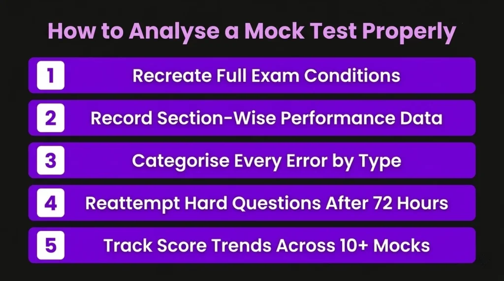 how to analyse a mock test properly