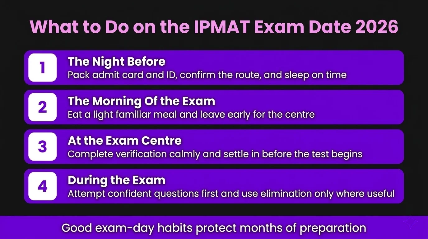 what to do the IPMAT exam date 2026