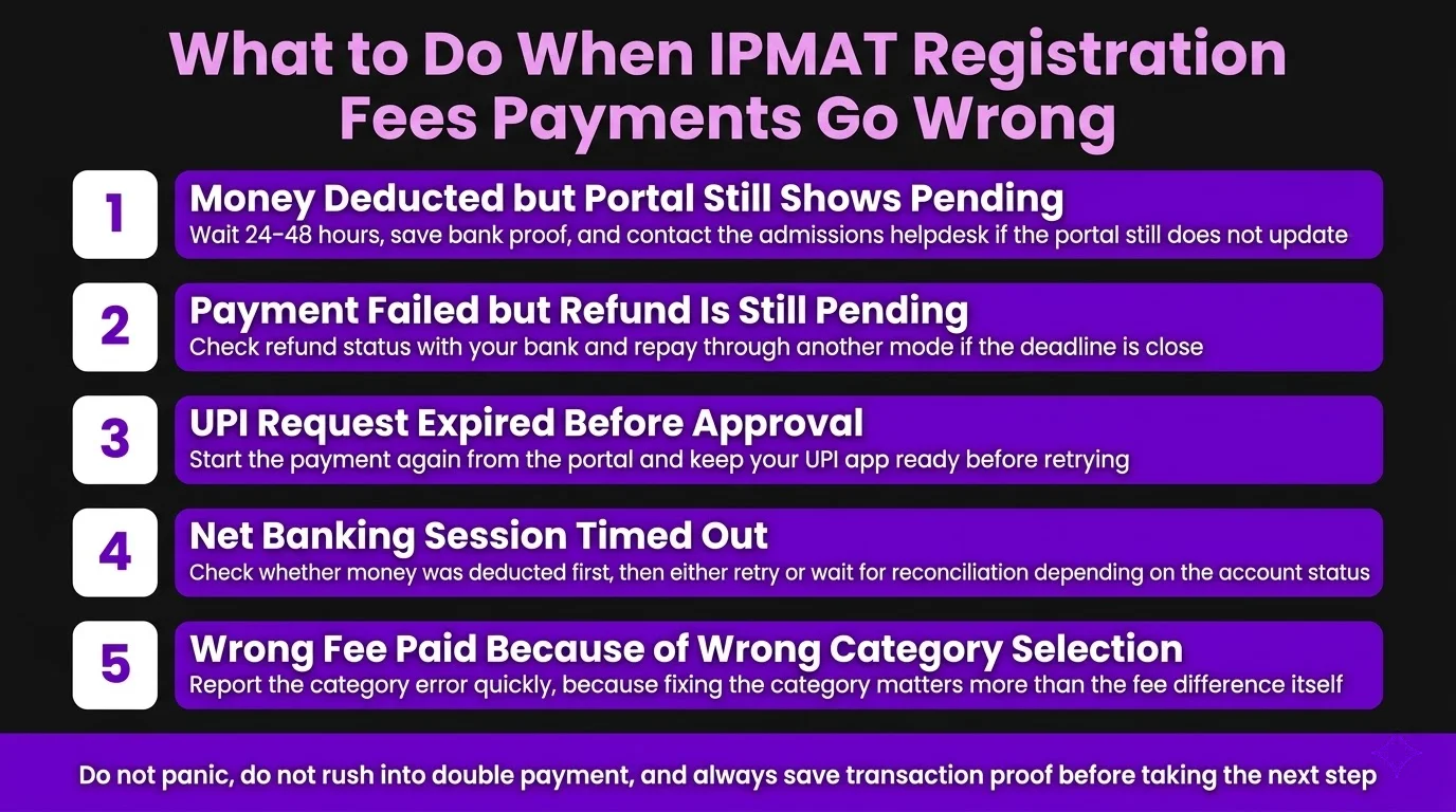 What to Do When IPMAT Registration Fees Payments Go Wrong