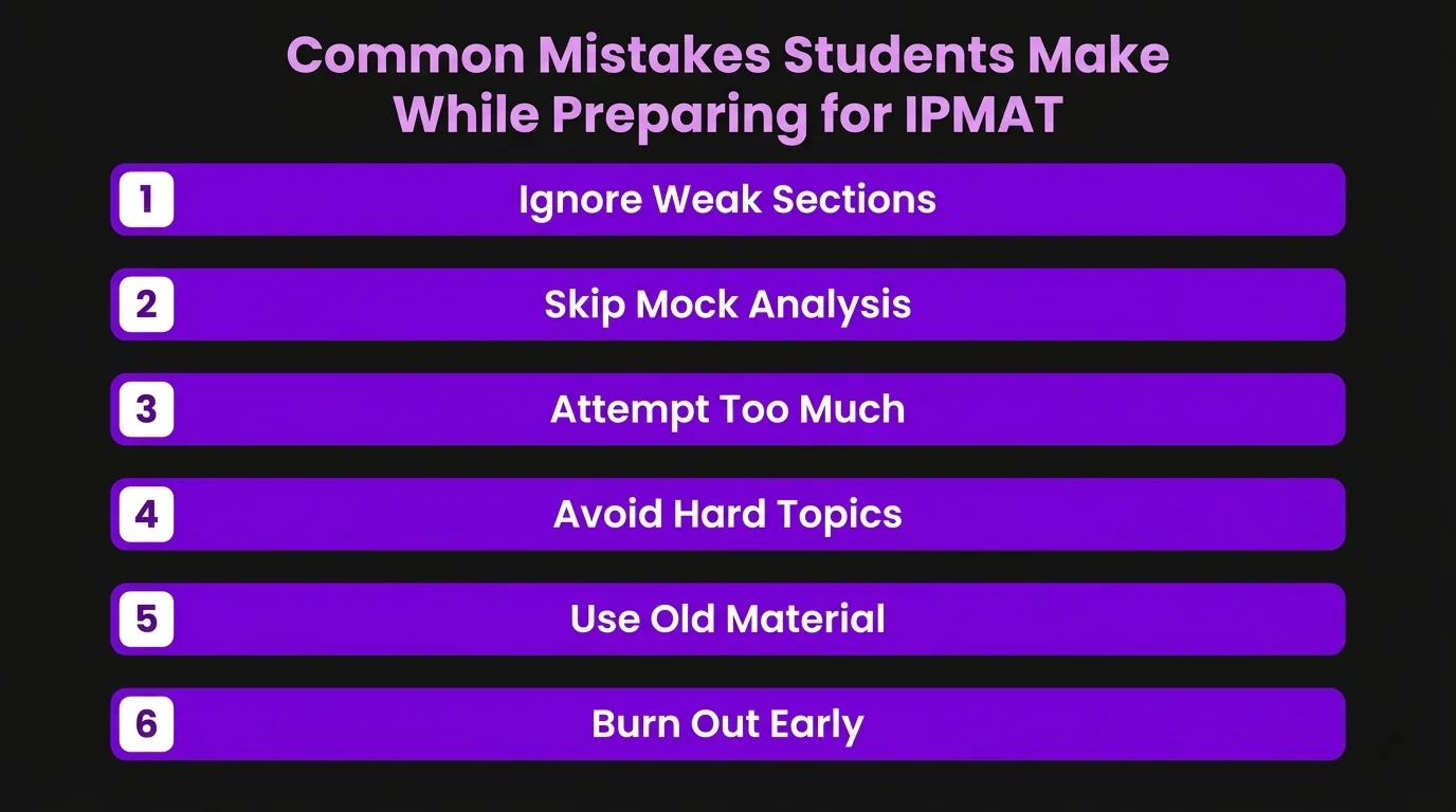 Common Mistakes Students Make While Preparing for IPMAT