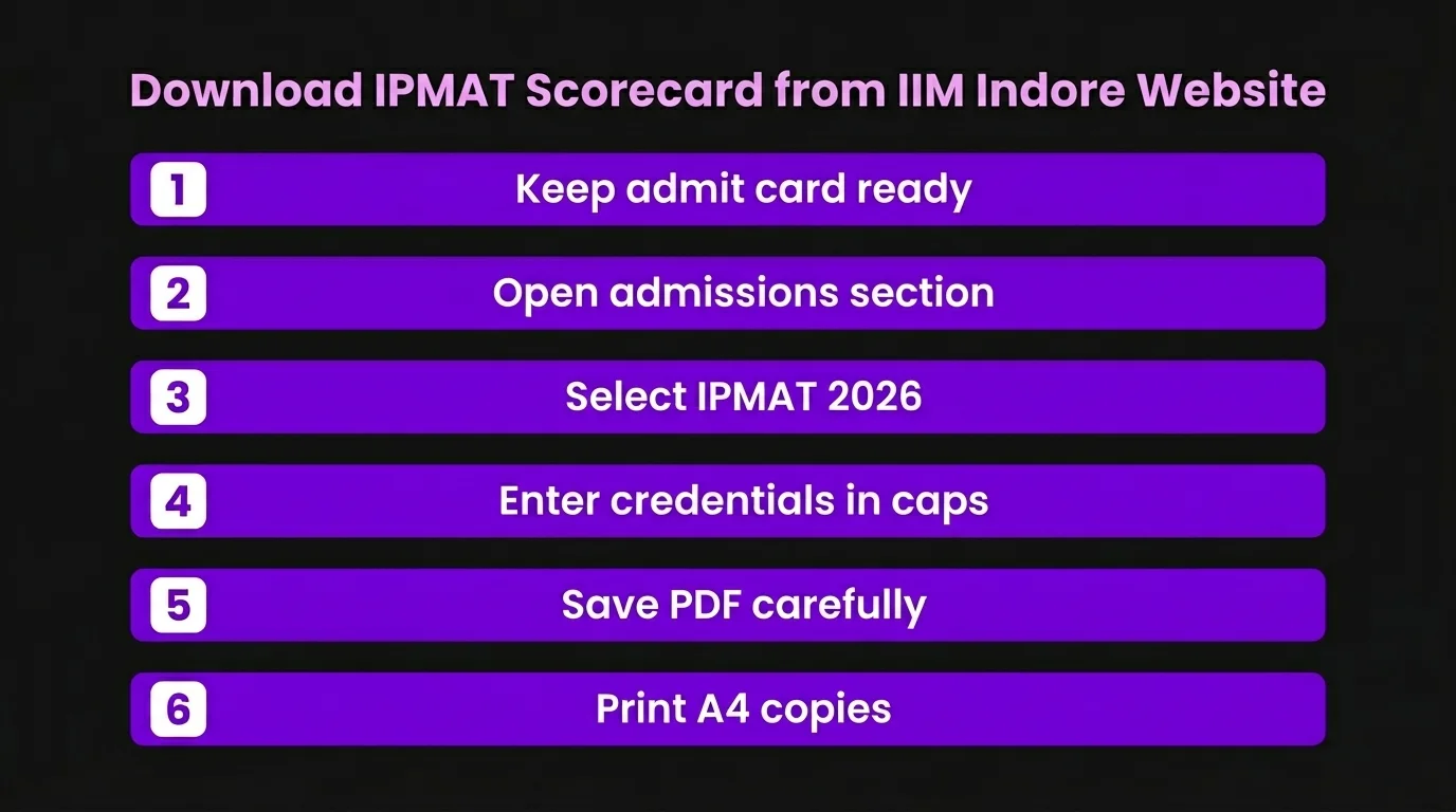 How Do I Download My IPMAT Scorecard from IIM Indore Website?