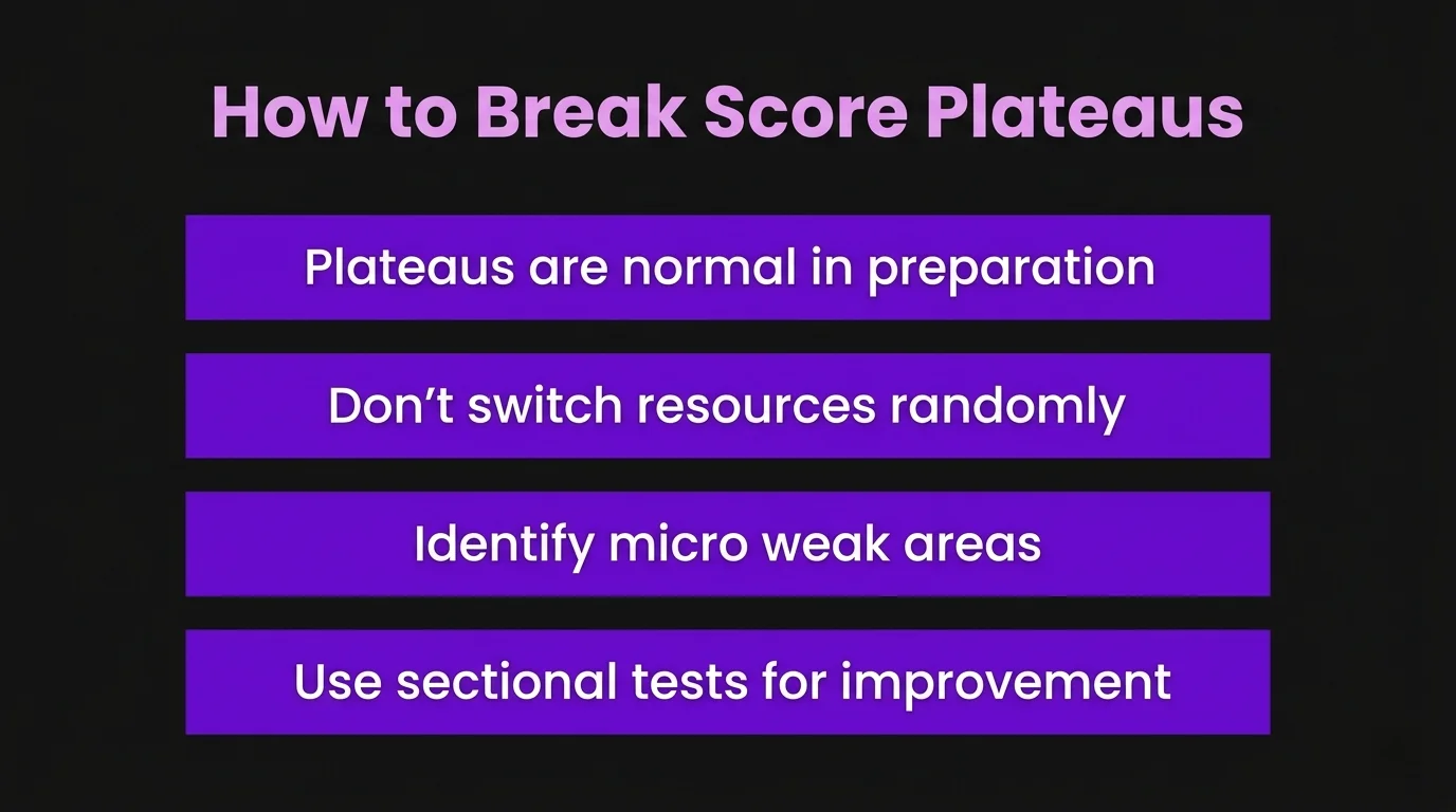 Staying Consistent When Your Mock Scores Stagnate