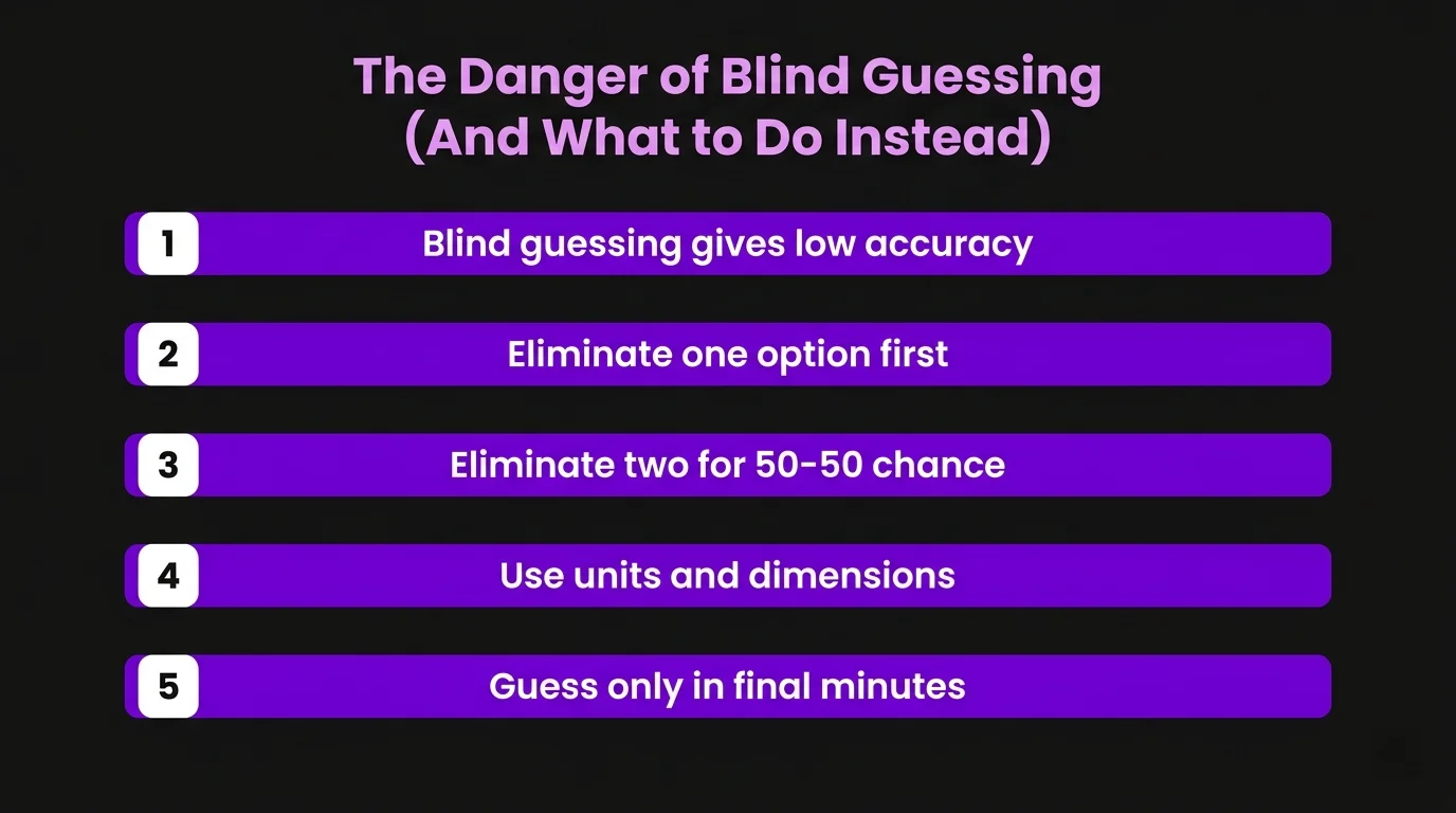 the danger of blind guessing
